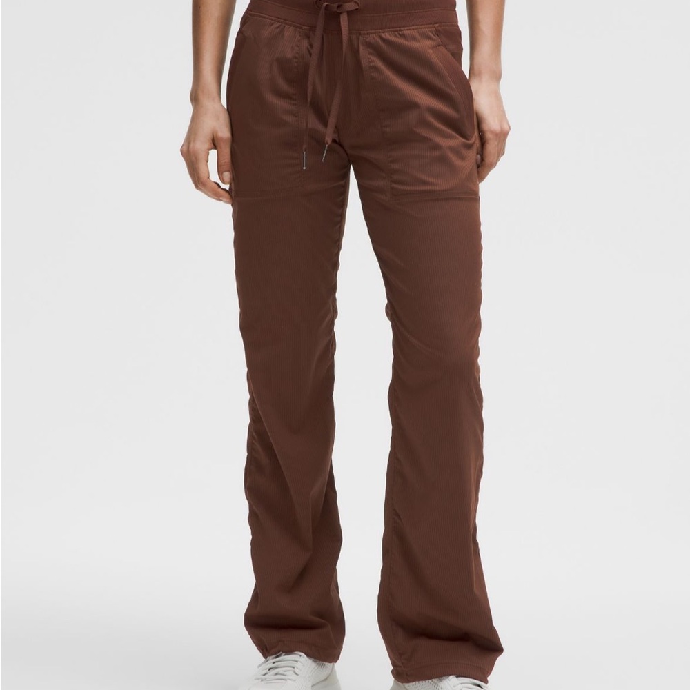 lululemon athletica Brown Dance Studio mid rise pants.